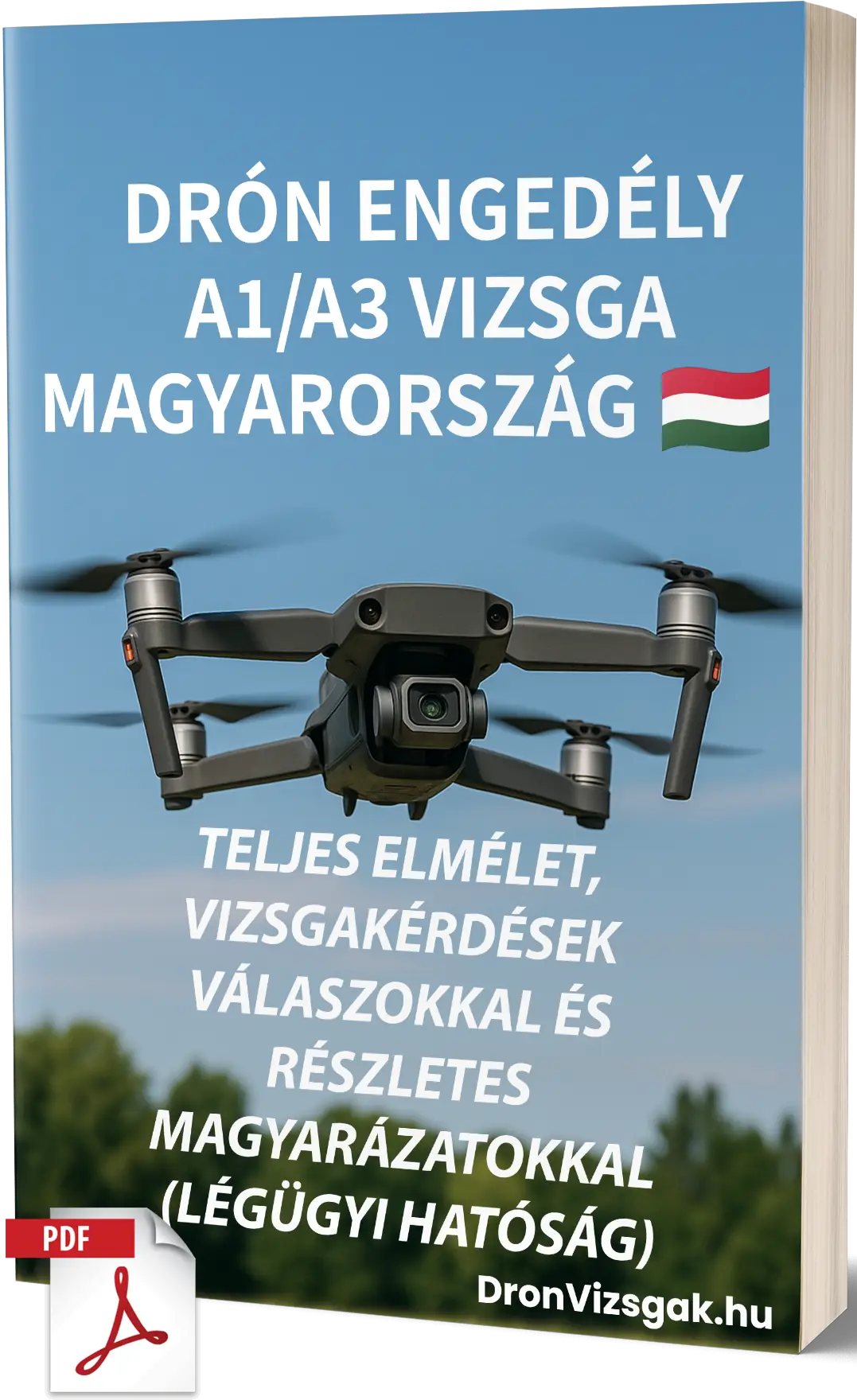 Magyarországi A1/A3 Drónvizsga – Teljes elmélet, 500+ vizsgastílusú kérdés és válasz részletes magyarázatokkal - Kép 1