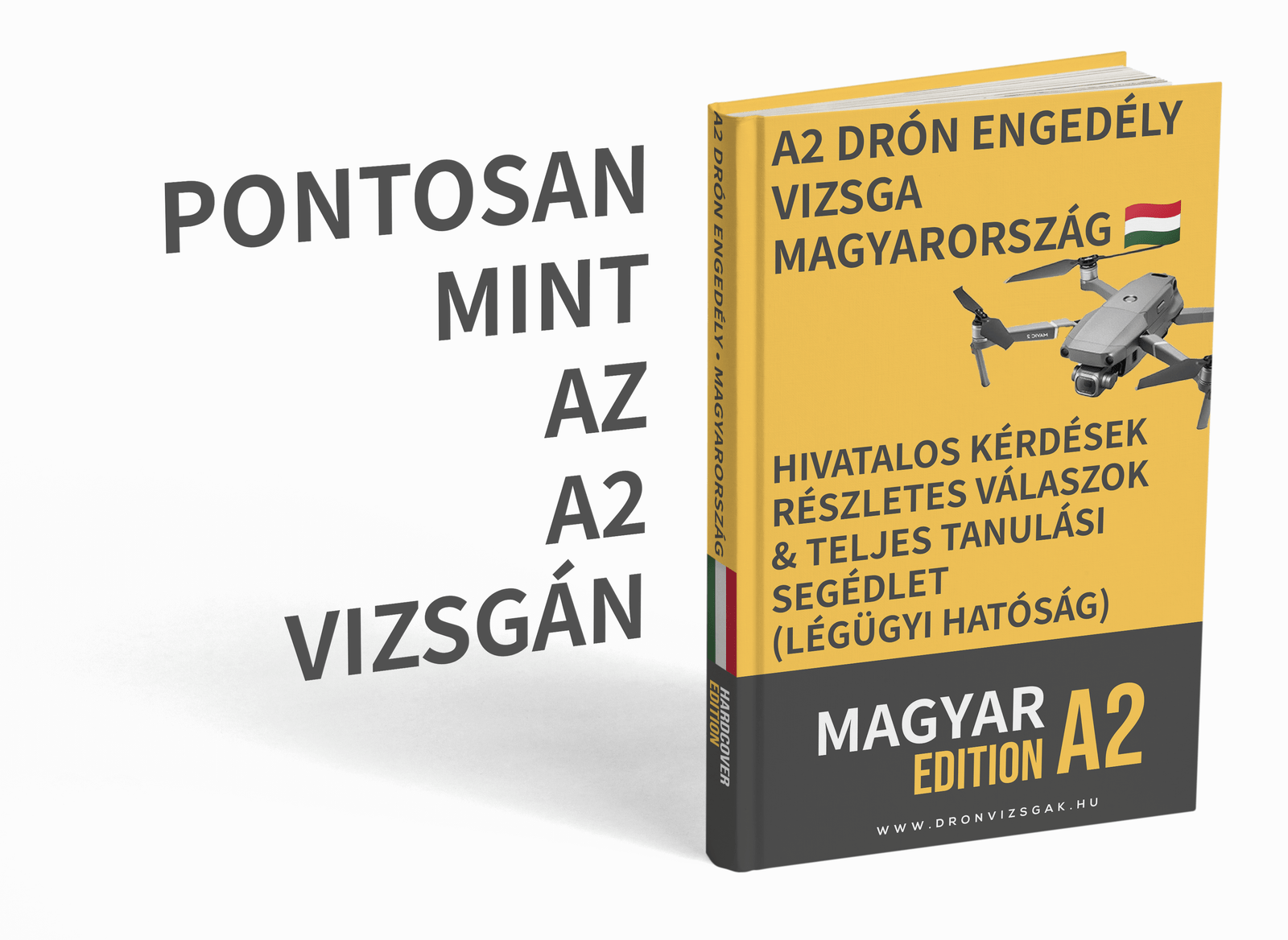 A2 Drón Pilóta Engedély Vizsga Magyarország - Komplett felkészítő: hivatalos kérdések, részletes magyarázatok és tanulási segédlet (HU)