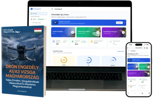 A1/A3 drón jogosítvány Combo – A1/A3 Képzési anyagok & e-learning
