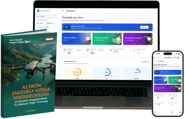A2 drón jogosítvány Combo – A2 Képzési anyagok & e-learning